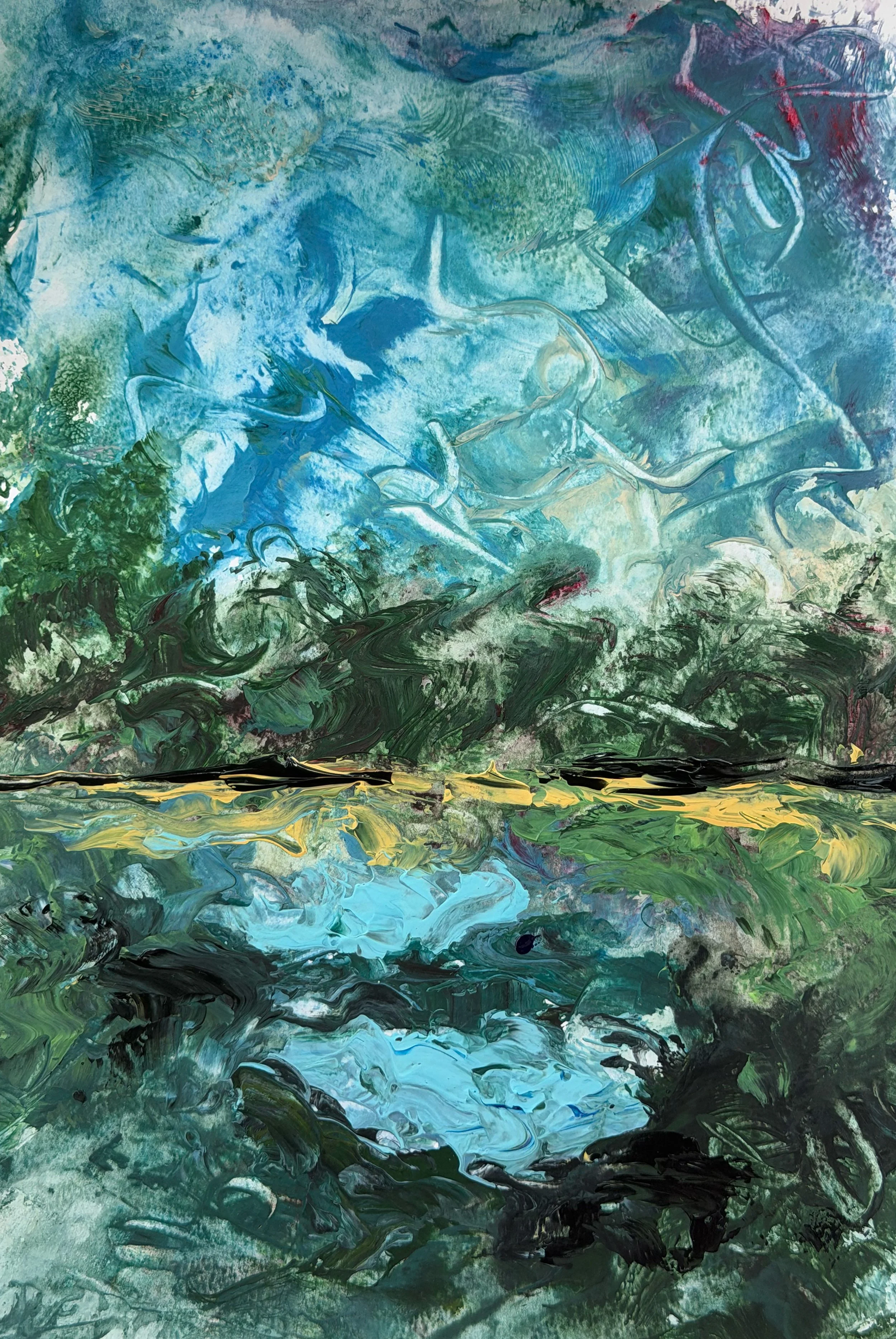 After the Rain,2026 
Acrylics on canvas 
20x30 cm 