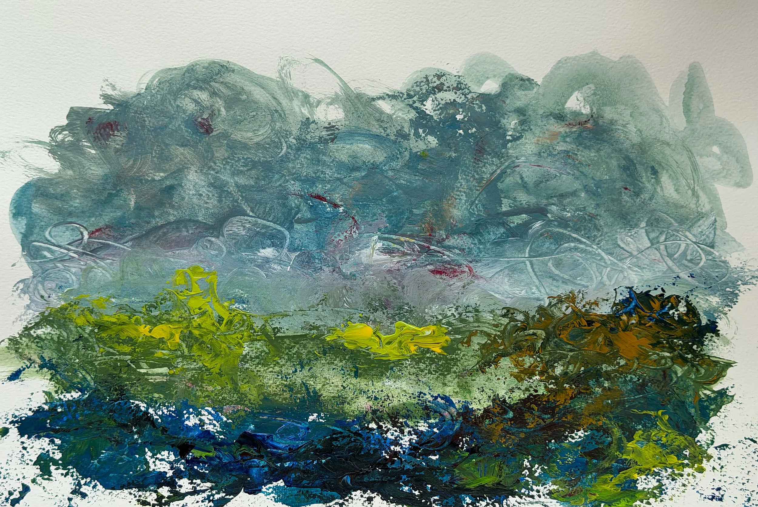 The clearing 
Acrylic on paper
40x30 cm 
