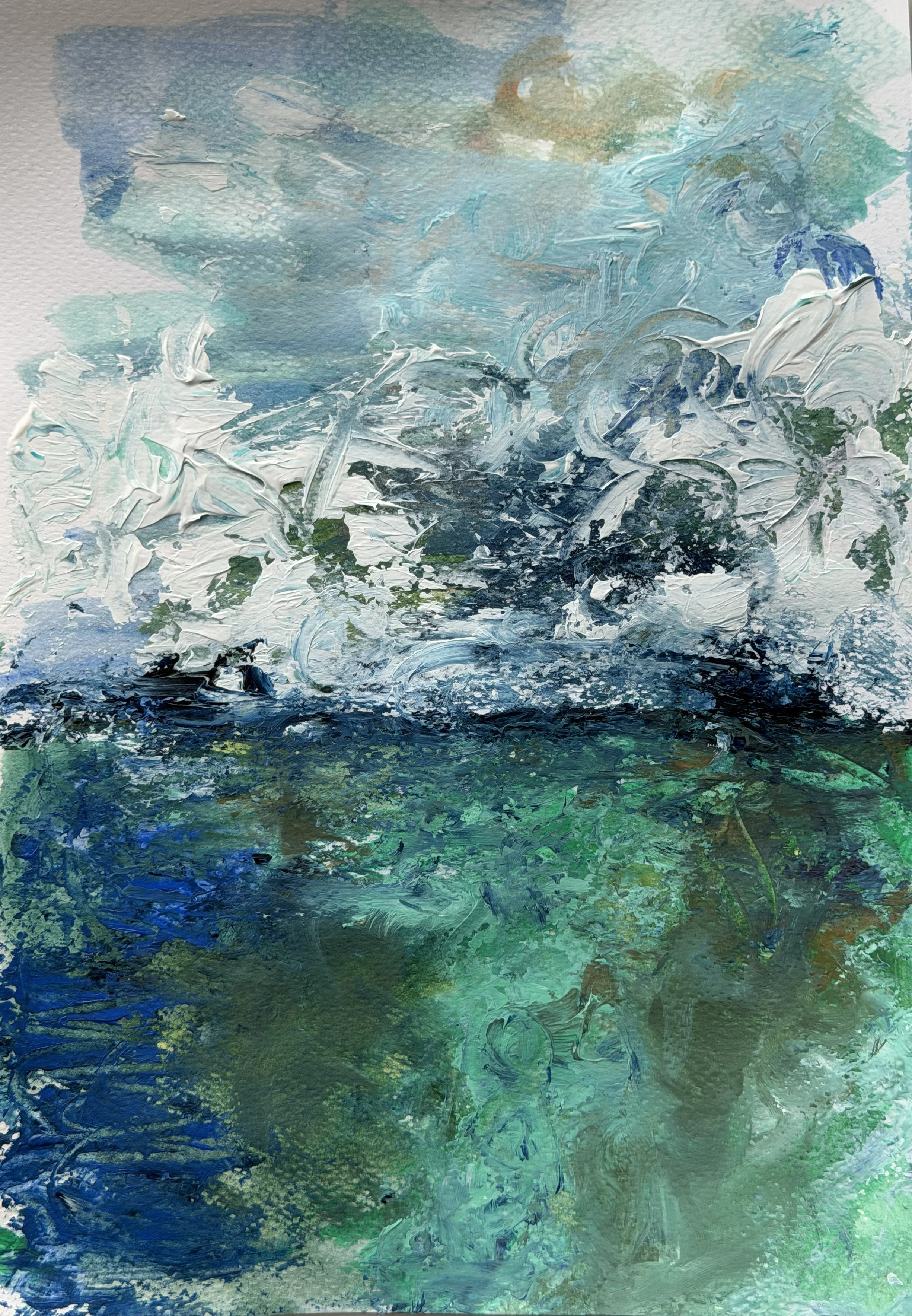 Where the sea keeps its secret
Watercolor on paper
20x30 cm 