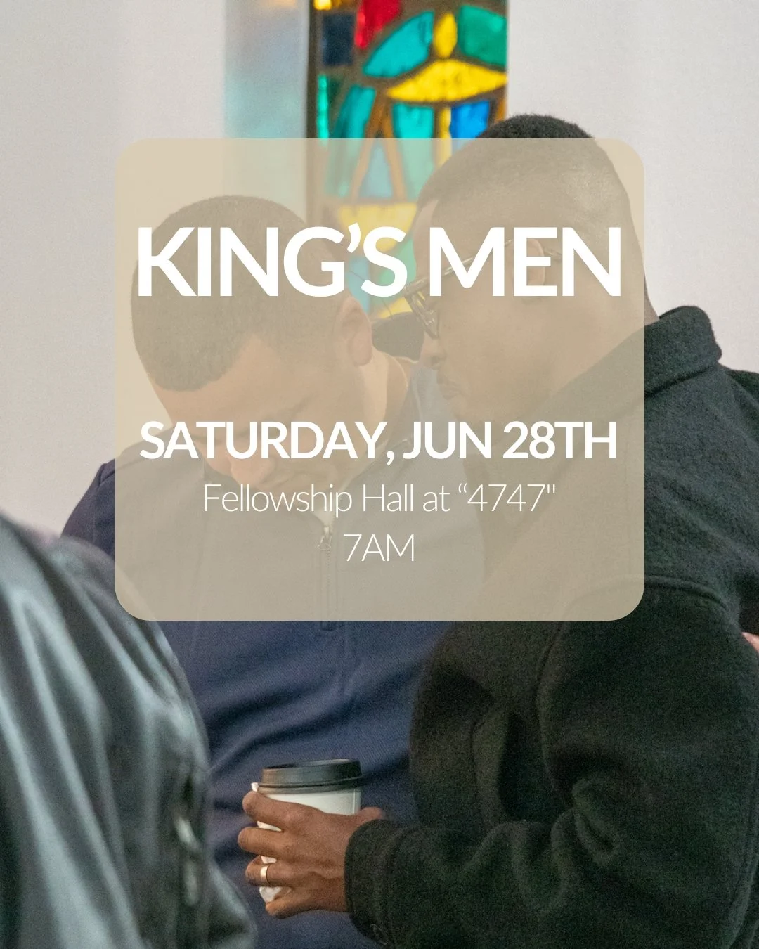 Join us this Saturday, June 28th at 7:00am in the Fellowship Hall (4747 Soledad Mountain Road) for a morning of fellowship, Bible study, and prayer.

We&rsquo;re continuing our series on what it means to be a man of God according to Scripture. It&rsq