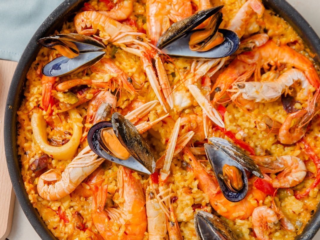 Paella With Spice The Sea