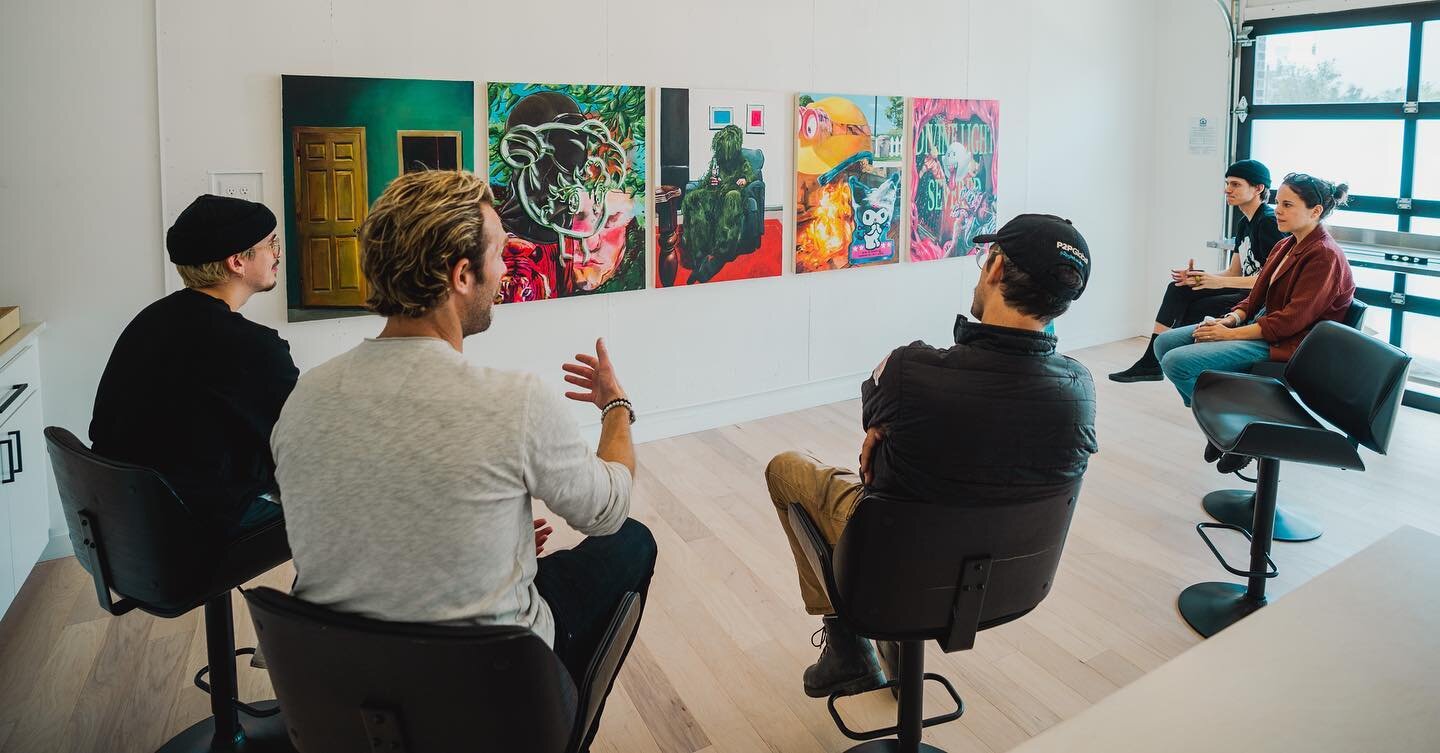 Only ten more days to apply to be the next artist resident at feverdream! Go to the link in our bio and apply today!

This is a photo taken at final critique with our last artist Nolan Meyer.

#painting #art #artist #contemporaryartist #contemporarya