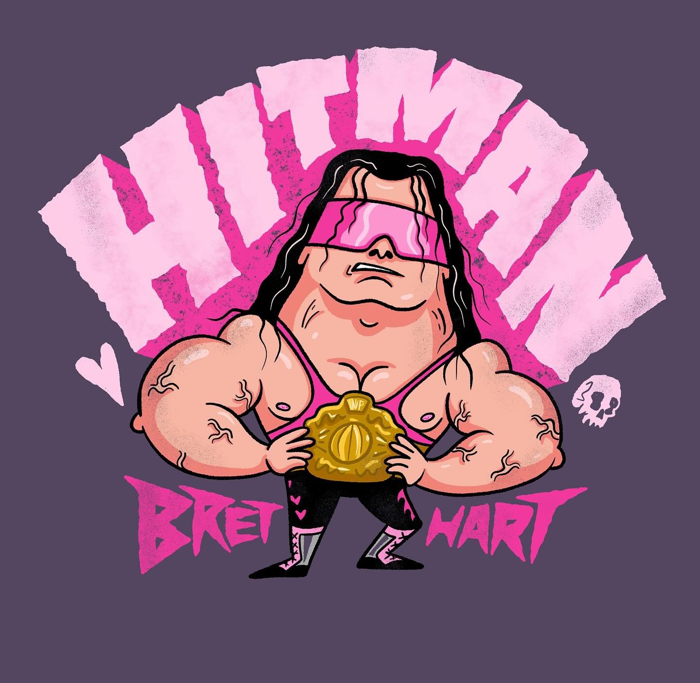 During this morning&rsquo;s livestream I drew #BretHart for @mikehartigan&rsquo;s #WrestleMAYnia prompt. You can watch the recording on my YT channel in the livestreams playlist. (Link in profile)

Let me know in the comments if you caught the stream