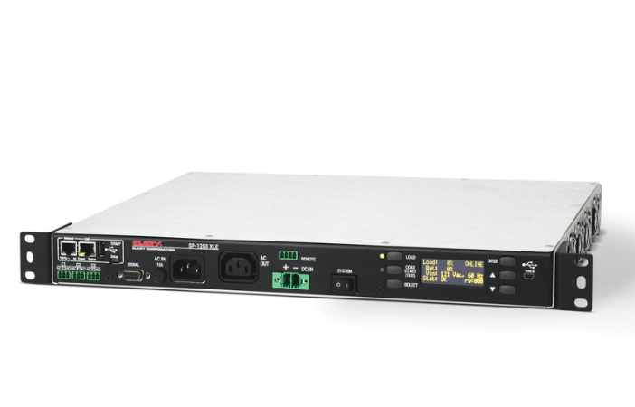 The SP1250XLE is a full-featured on-line dual conversion UPS unit designed to meet the demands of critical and valuable cabinet equipment.