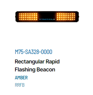TraffiCalm Rectangular Rapid Flashing Beacons Datasheet M75-SA328-R000 AmberRRFB