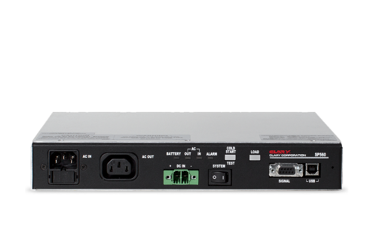 SP560, The compact SP 560 from Clary delivers on-line protection 100% of the time, for reliable, continuous error-free operation, regardless of utility power quality.