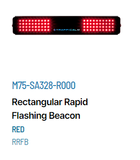 TraffiCalm Rectangular Rapid Flashing Beacons Datasheet M75-SA328-R000 Red RRFB