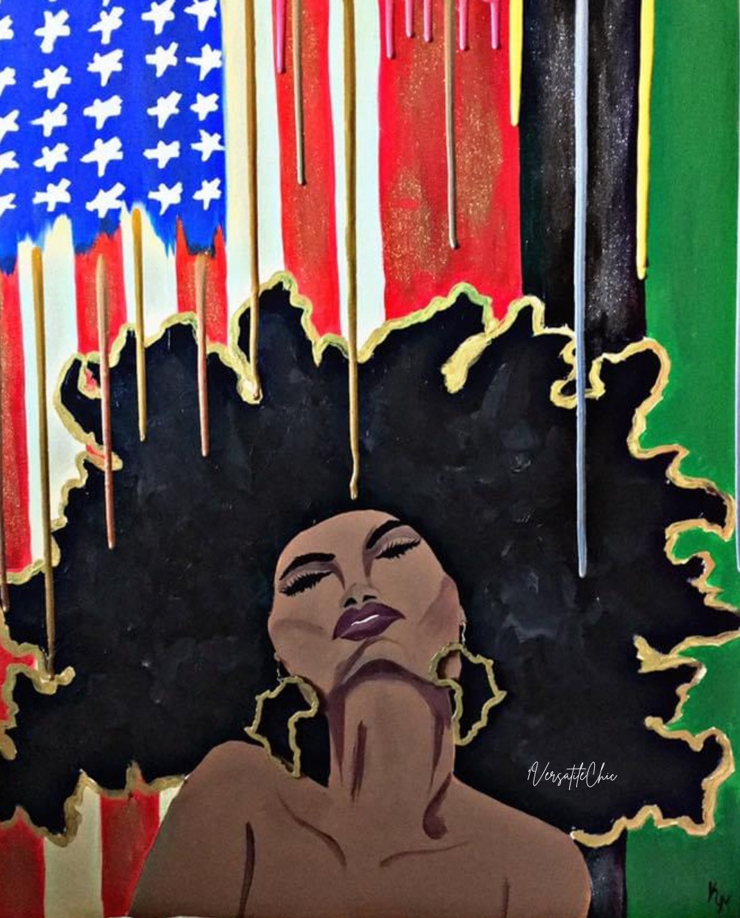 Kristen Mann - “African-American” - 2017 - A mixture between your roots and where you blossomed.