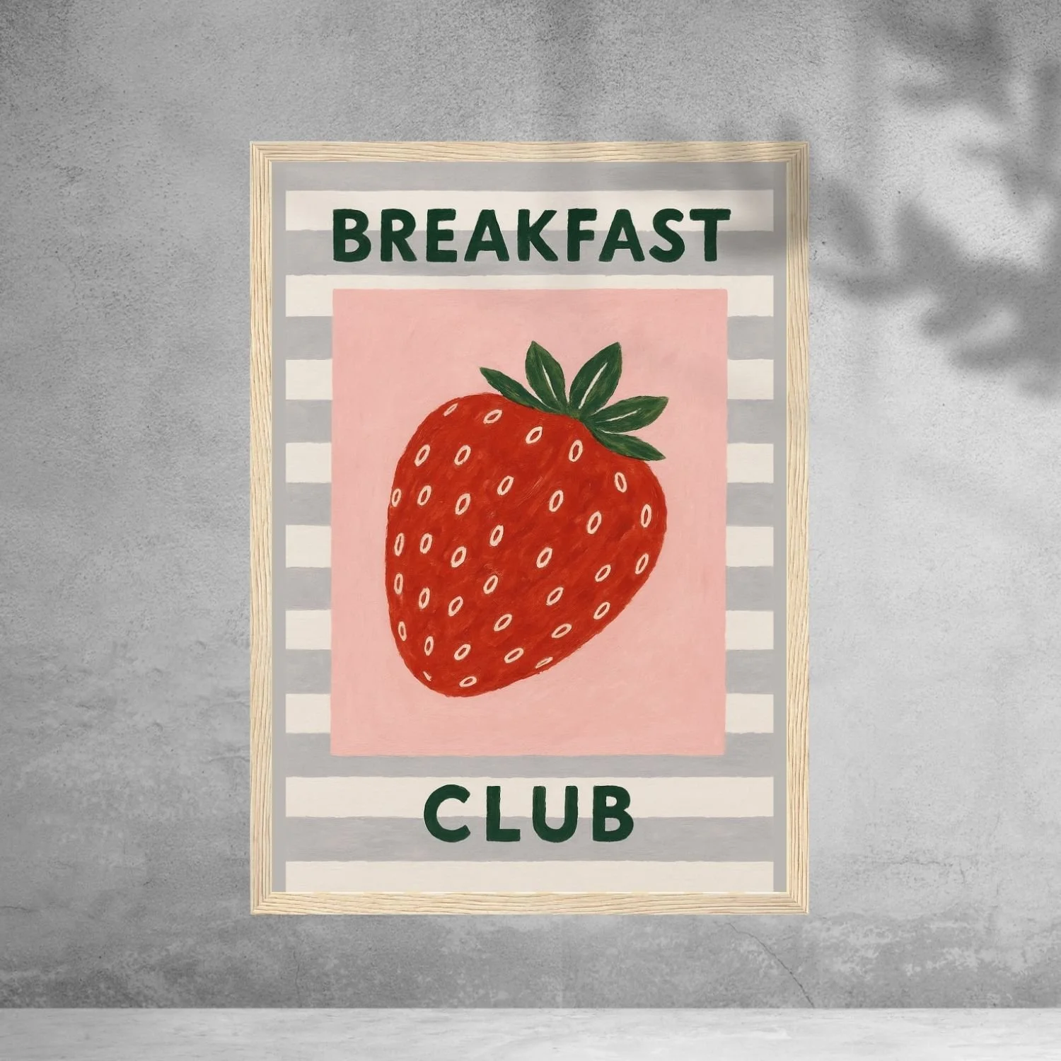Breakfast club | wooden framed wall art
