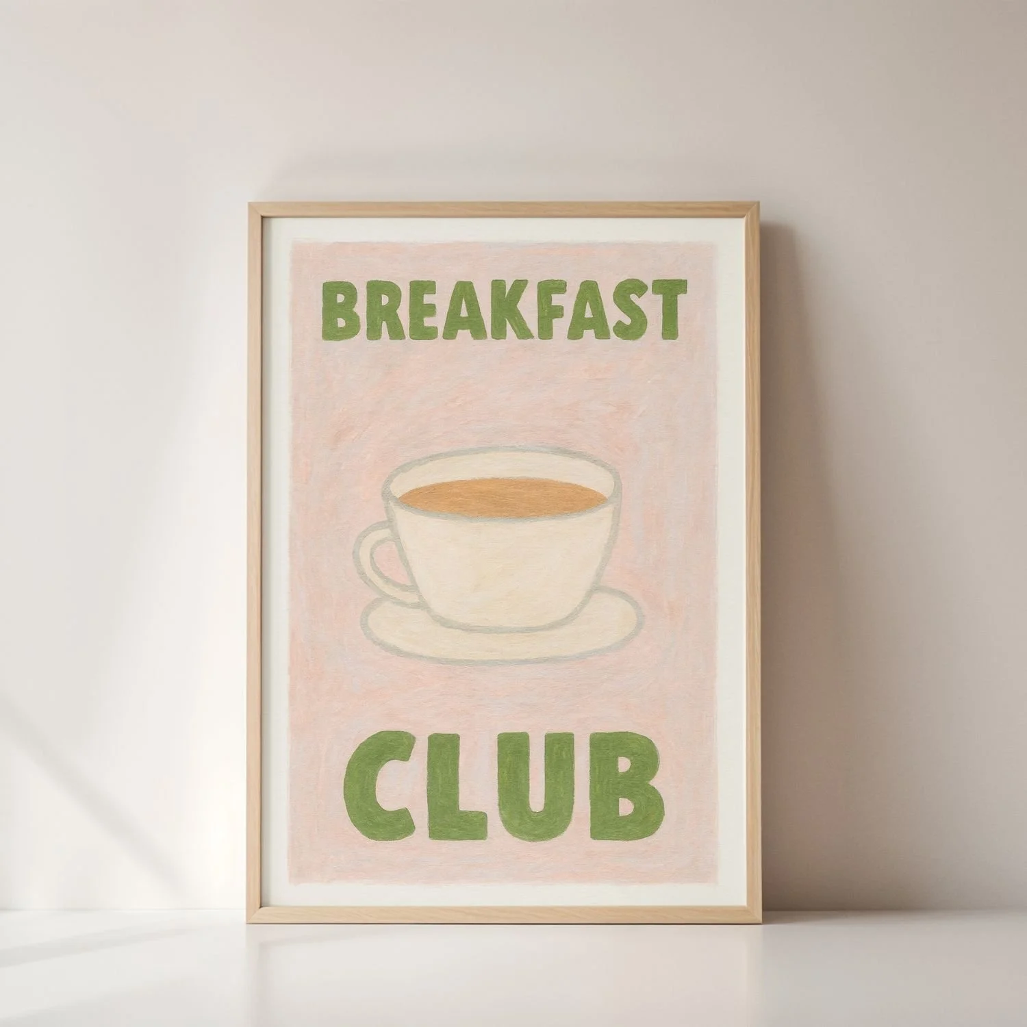 Breakfast club 3 | wooden framed wall art