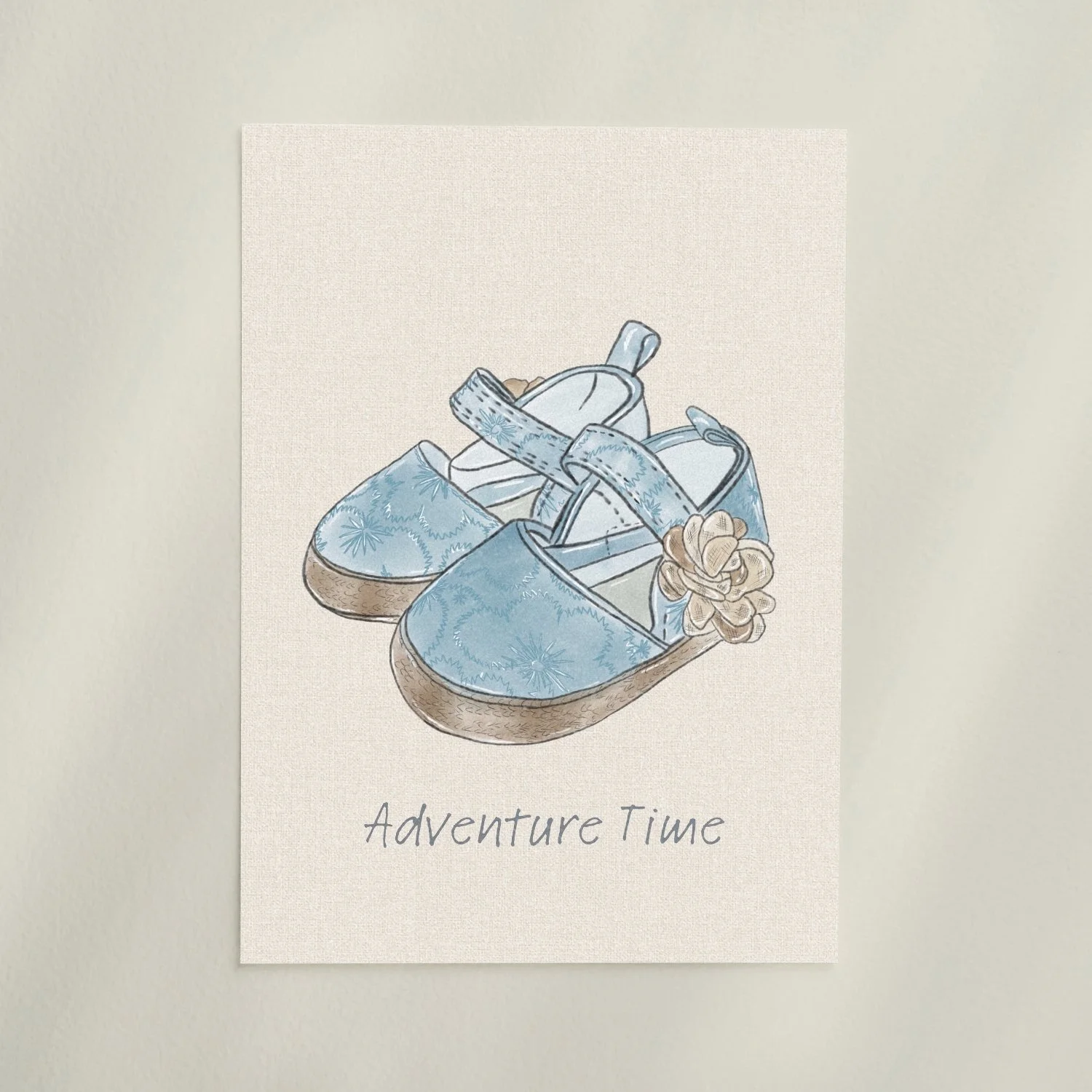 Little Blue Shoes | unframed | print only