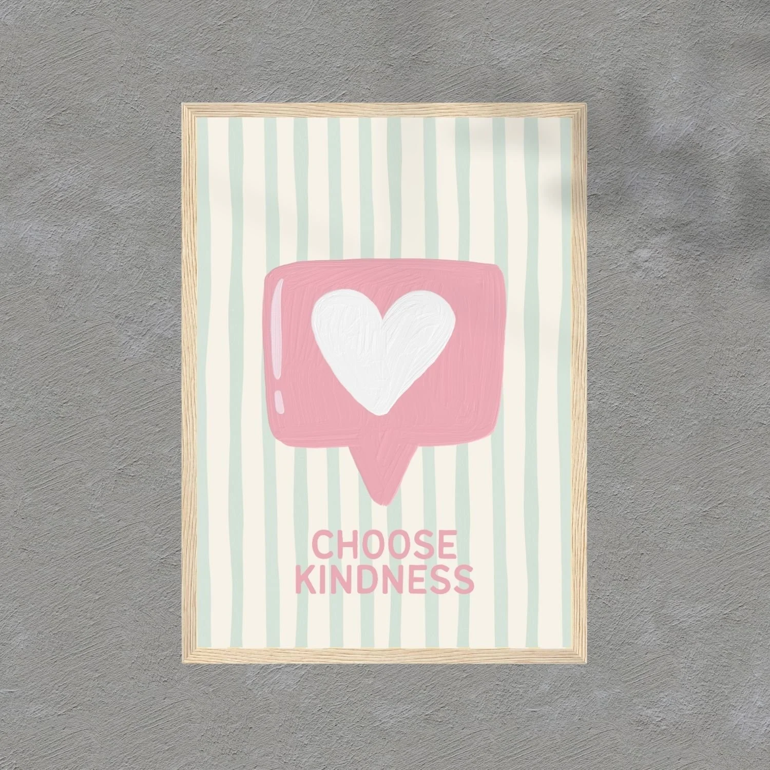 Choose kindness | wooden framed wall art