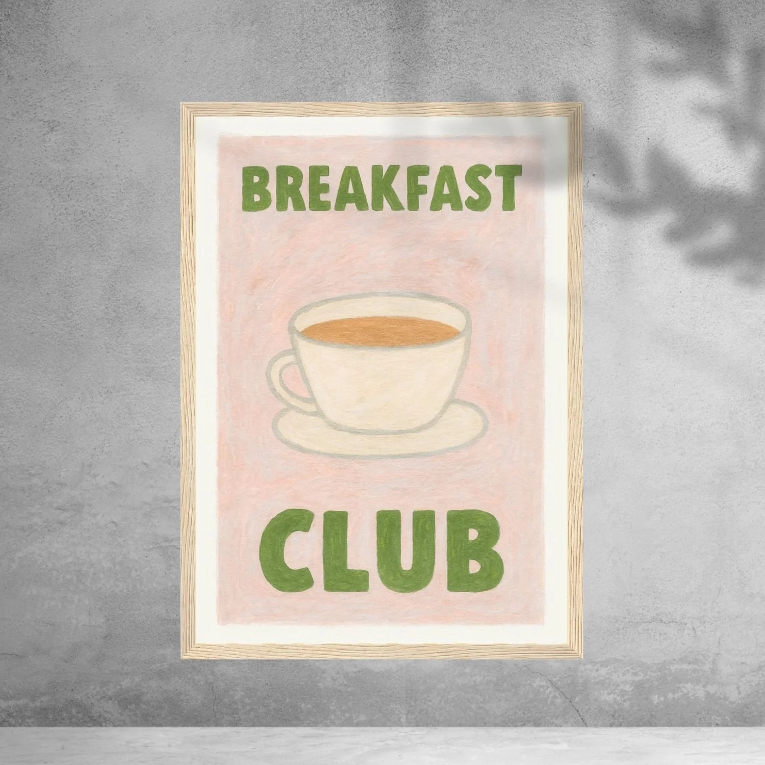 Breakfast club 3 | wooden framed wall art