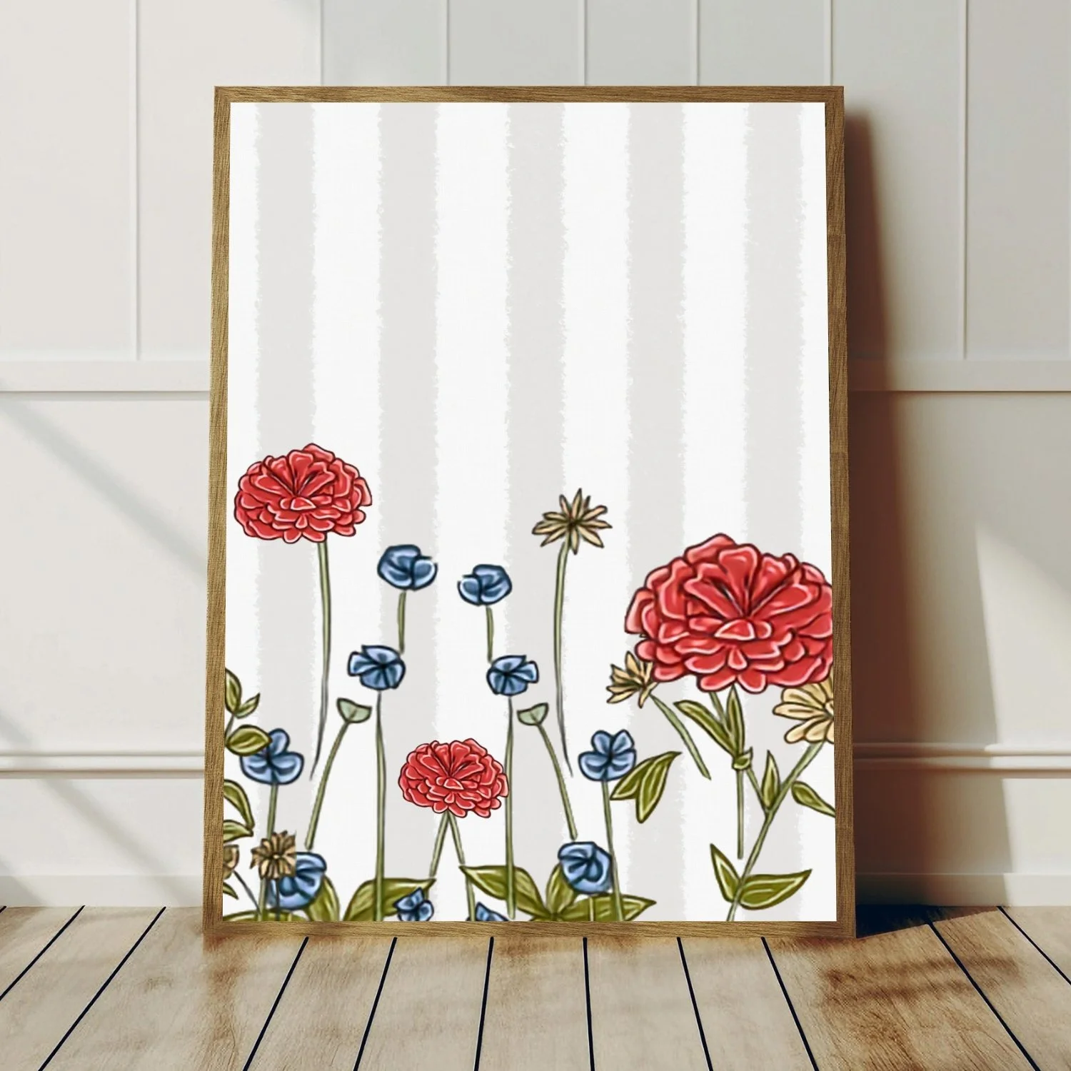 Wildflowers | wooden frame