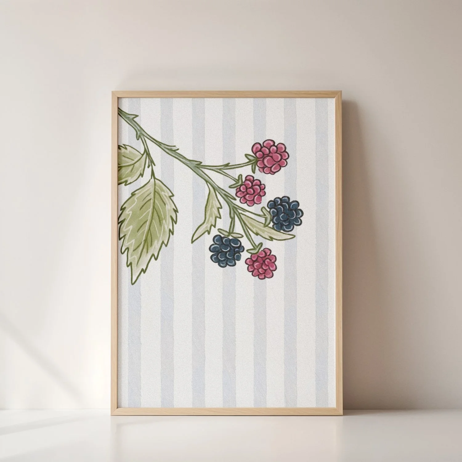 Blackberries No. 4 | wooden frame