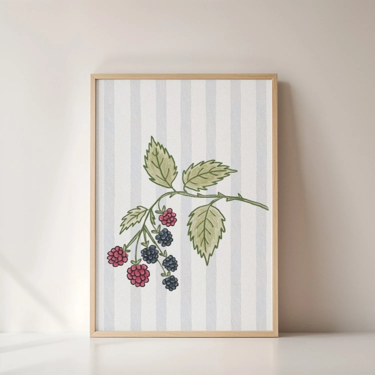 Blackberries No. 3 | wooden frame
