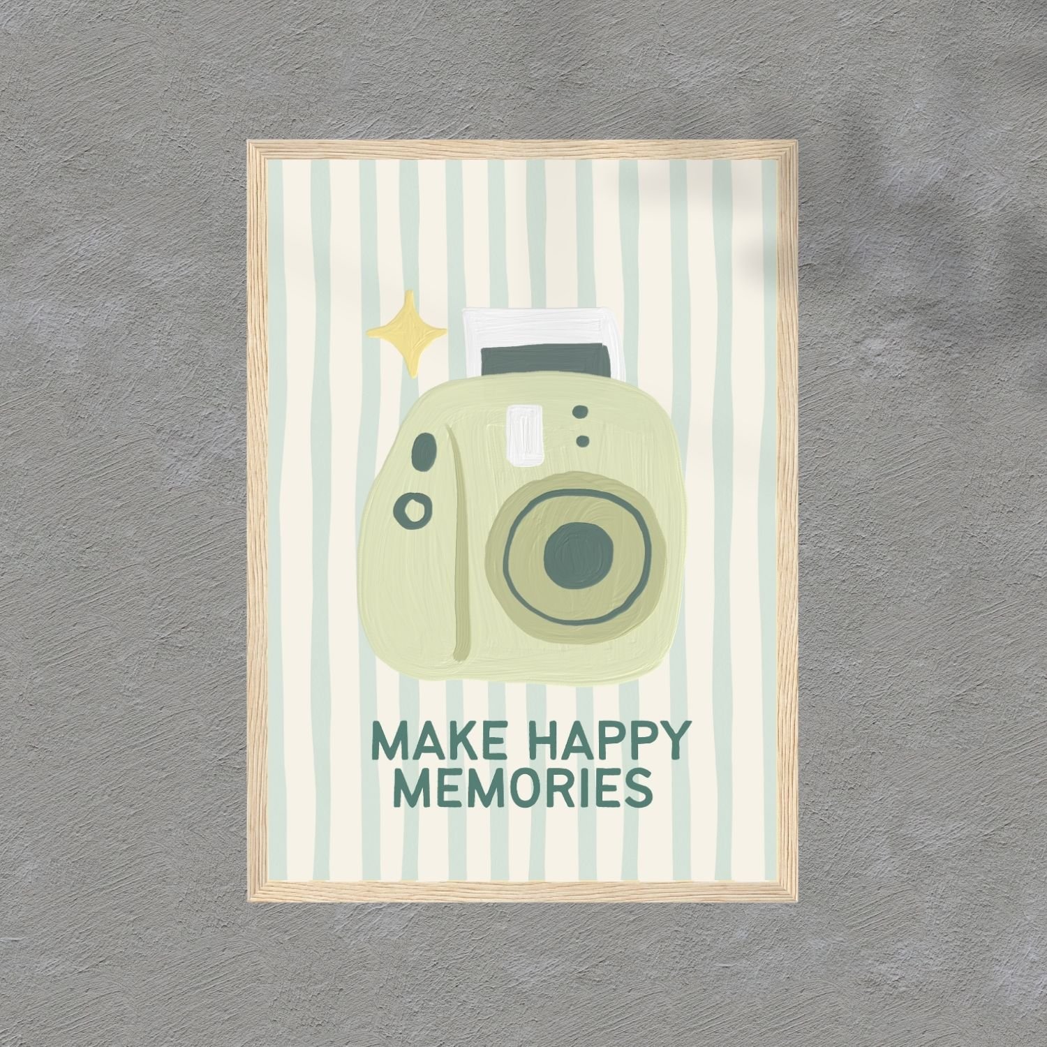 Make happy memories | wooden framed wall art