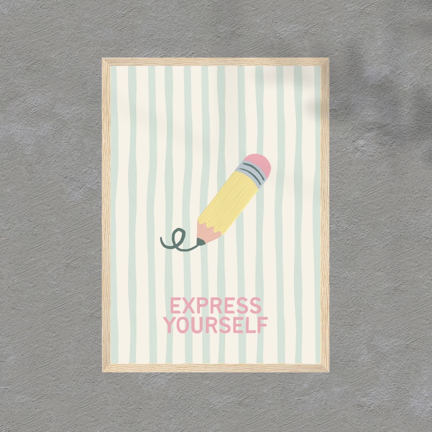 Express yourself | wooden framed wall art