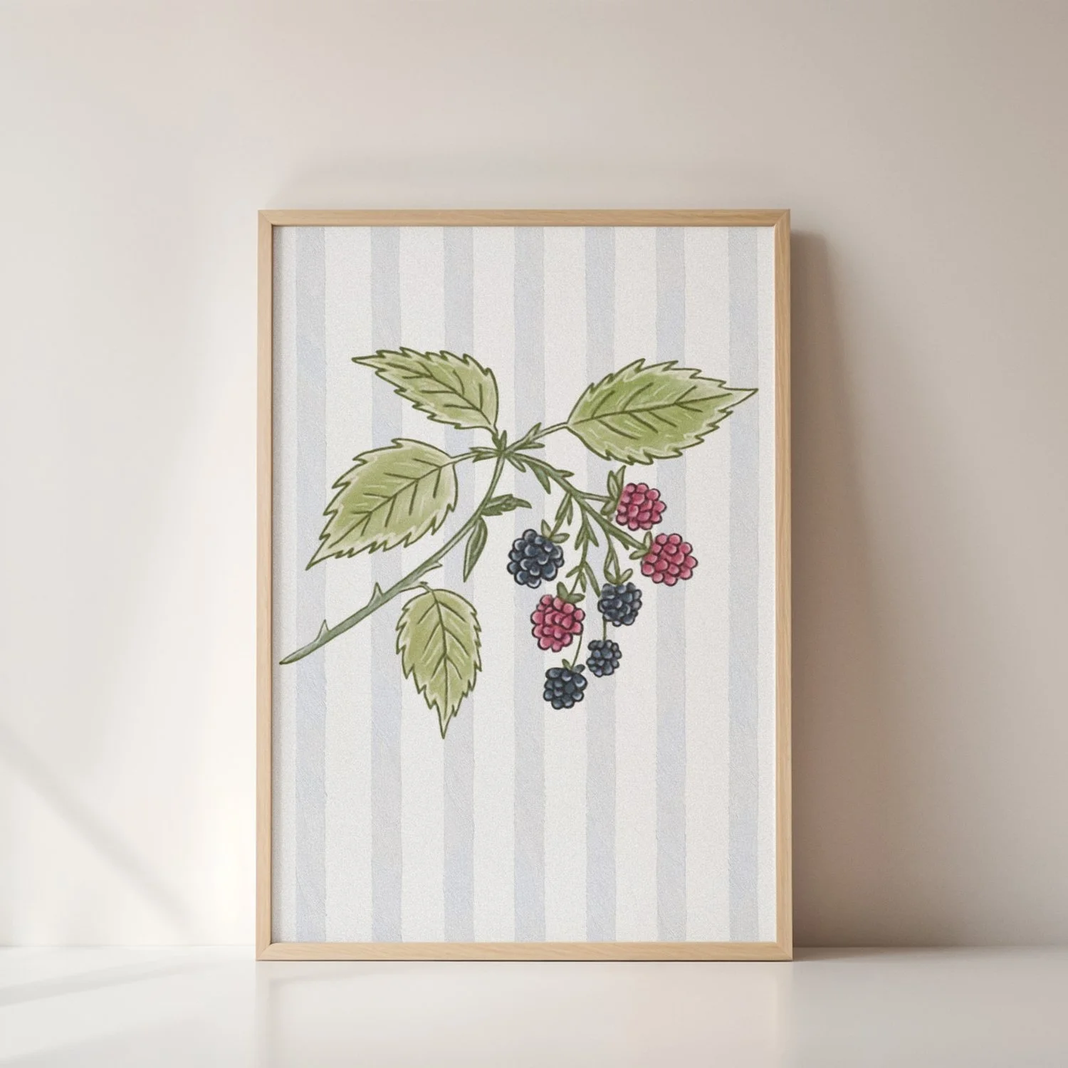Blackberries No. 2 | wooden frame