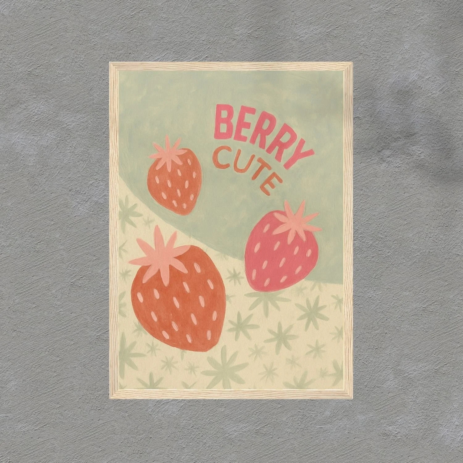 Berry cute | wooden framed wall art