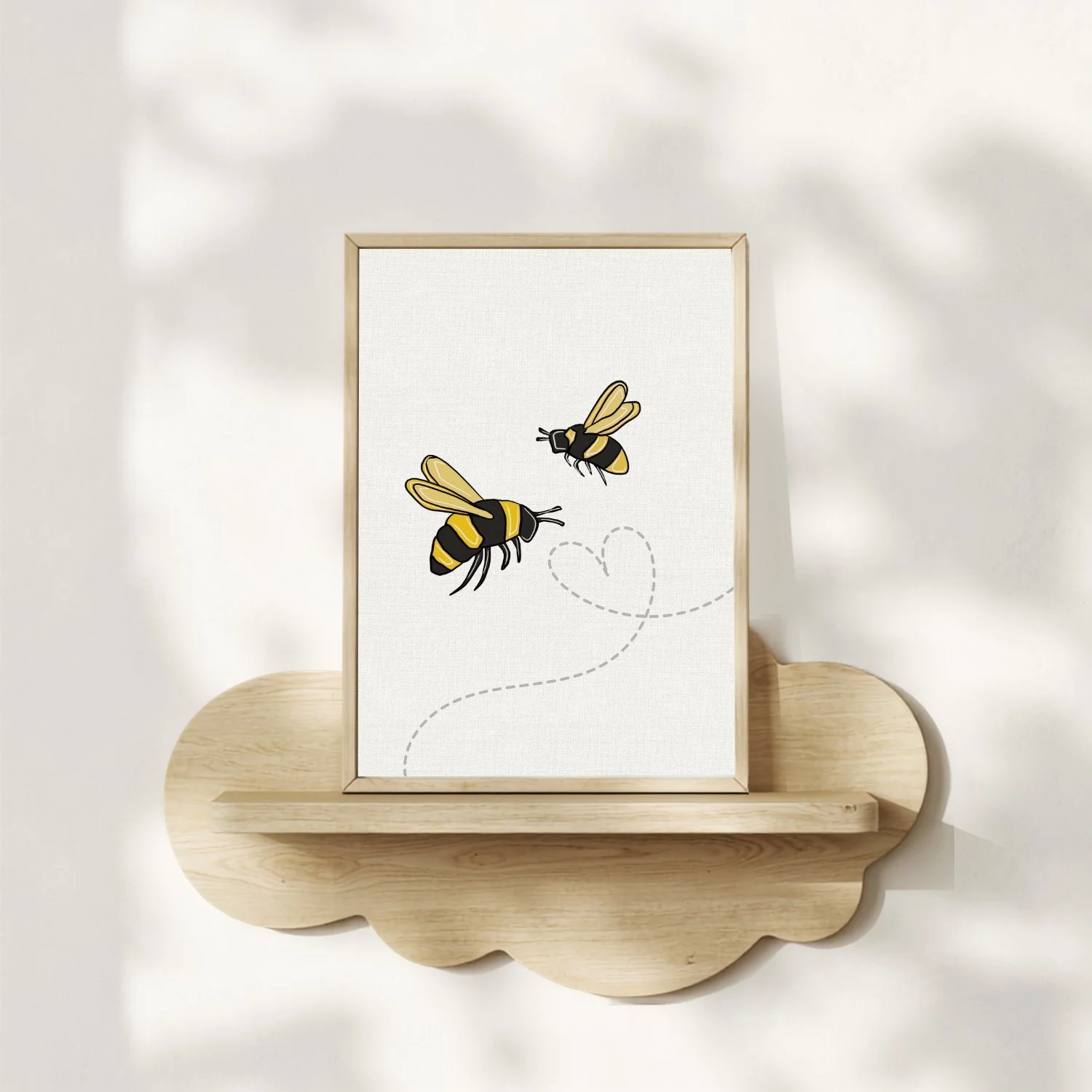 Two Bees | wooden frame