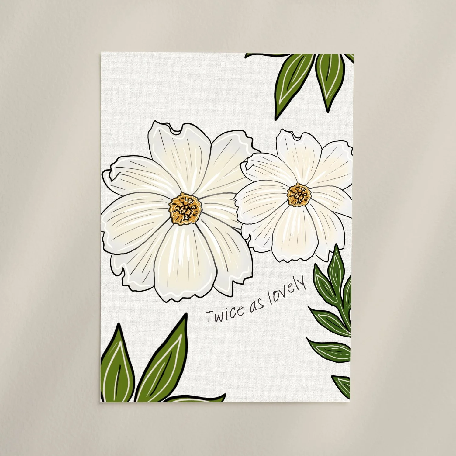 Twice as Lovely | unframed | print only