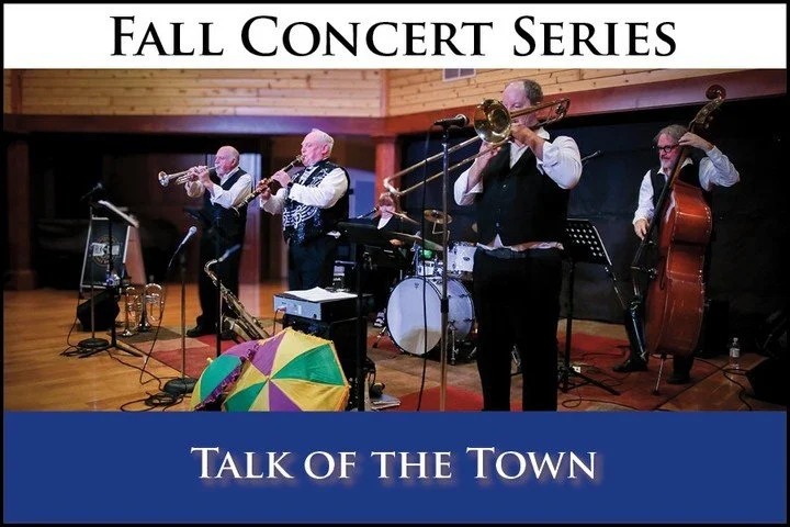 🎷 Talk of the Town returns to Birch Creek!
📅 Saturday, September 27, 2025
🕖 7:00 PM
📍 Juniper Hall, Birch Creek Music Performance Center

Back by popular demand, Kevin Van Ess and his Bourbon Street Dixieland Jazz Band will bring their infectious