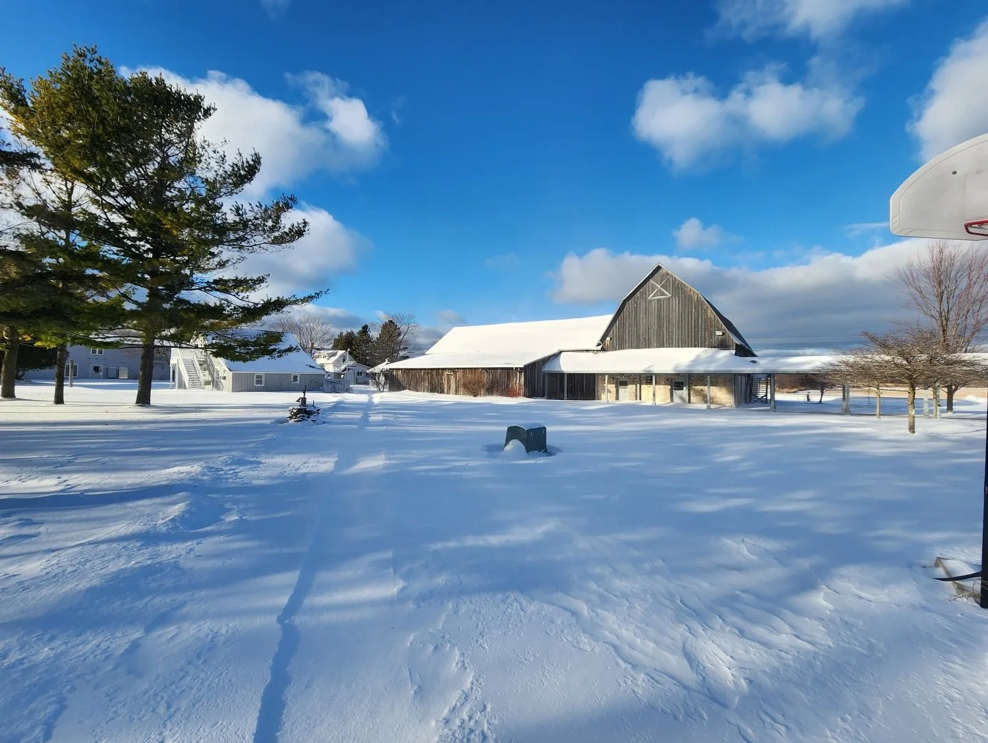 Our beautiful Birch Creek campus is officially blanketed in a fresh coat of Door County snow! 🌨️ It&rsquo;s a serene, silent winter wonderland out here, a perfect contrast to the vibrant music we look forward to sharing next summer.

Even though our