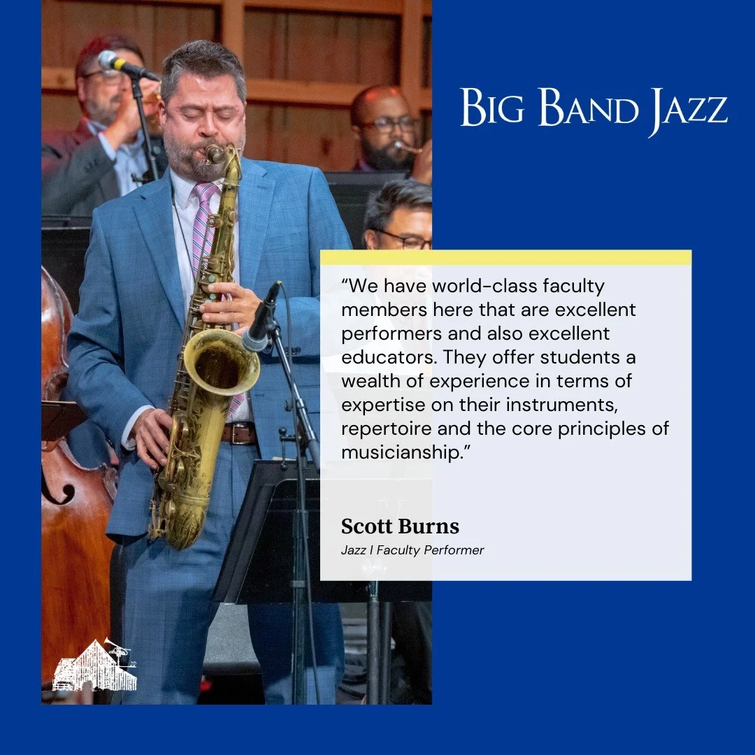 "We have world-class faculty members here that are excellent performers and also excellent educators." 🎷

Level up your playing this summer with mentors like Jazz I Faculty Performer Scott Burns. At Birch Creek, you&rsquo;re not just sitti