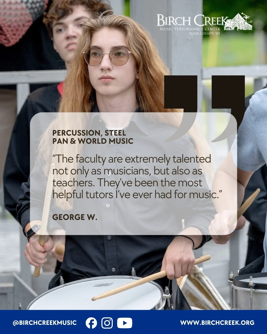 Professionalism. Musicianship. Mentorship. ✨ Swipe to hear from our students about what makes the Birch Creek experience so transformative. ➡️

Our sessions are designed to challenge and inspire. 
Ready to take center stage in Door County this summer