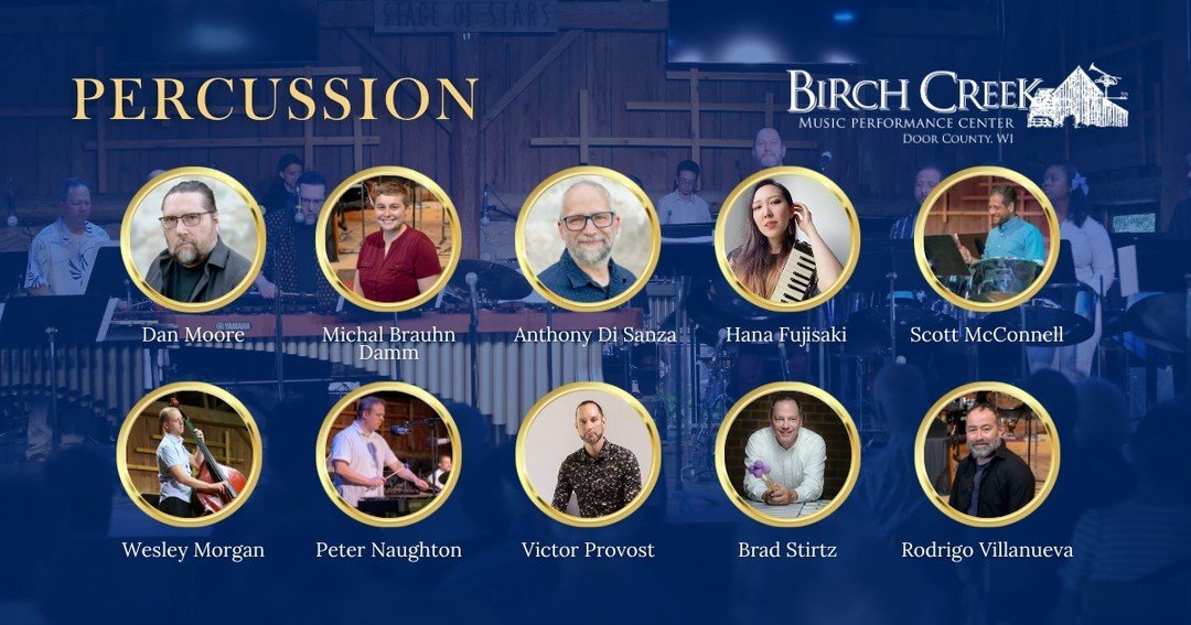 You&rsquo;re performing center stage with these legends. 🌟

Want to bridge the gap between student and professional? At Birch Creek, you don&rsquo;t just practice&mdash;you perform. Spend two weeks this June working side-by-side with our elite percu