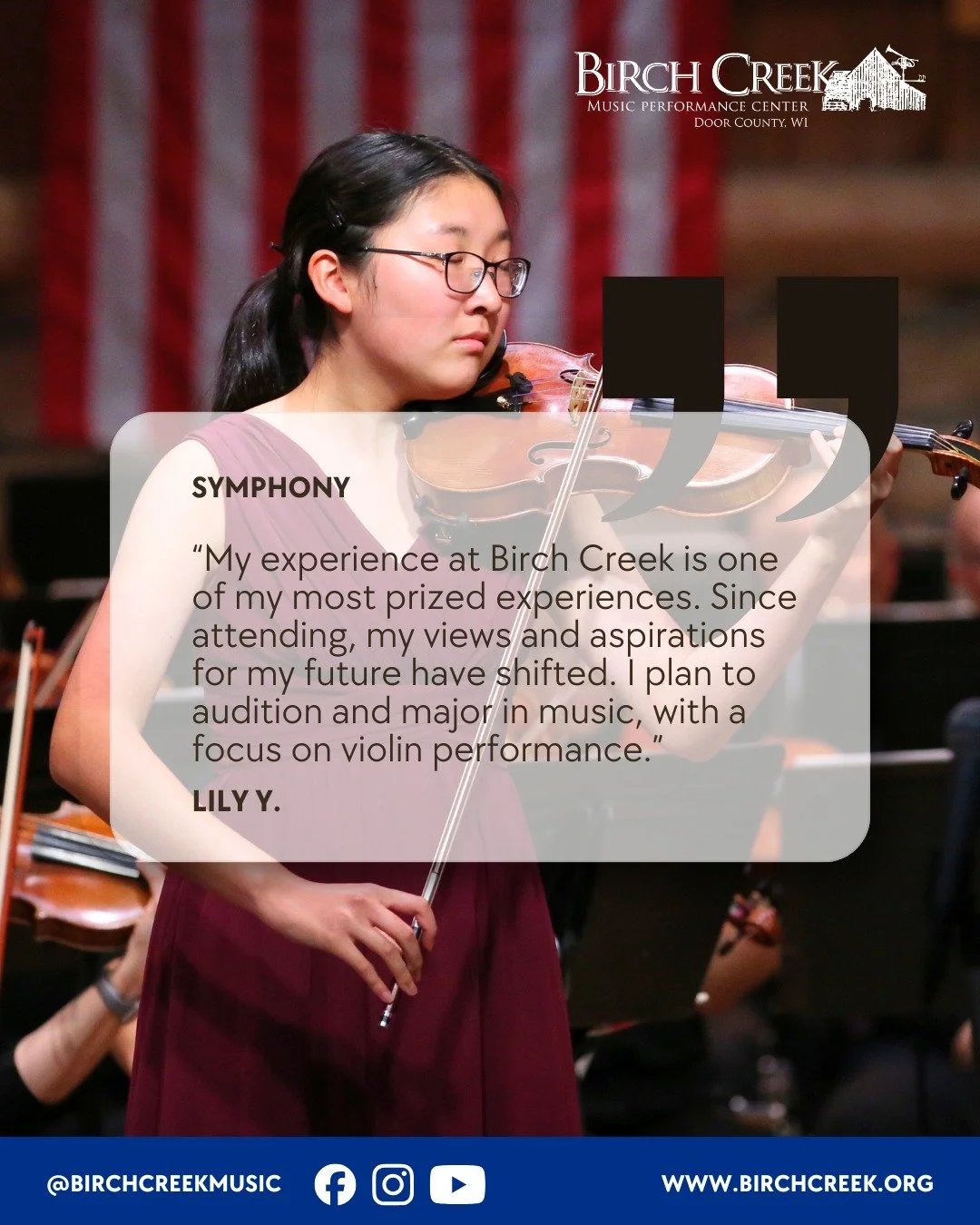 The Birch Creek experience: Where passion meets purpose. ✨

We are so proud of our students, past and present, who use our program as a launching pad for their future. Swipe to see how Am&eacute;lie, Dante, and Lily have been inspired by our faculty 