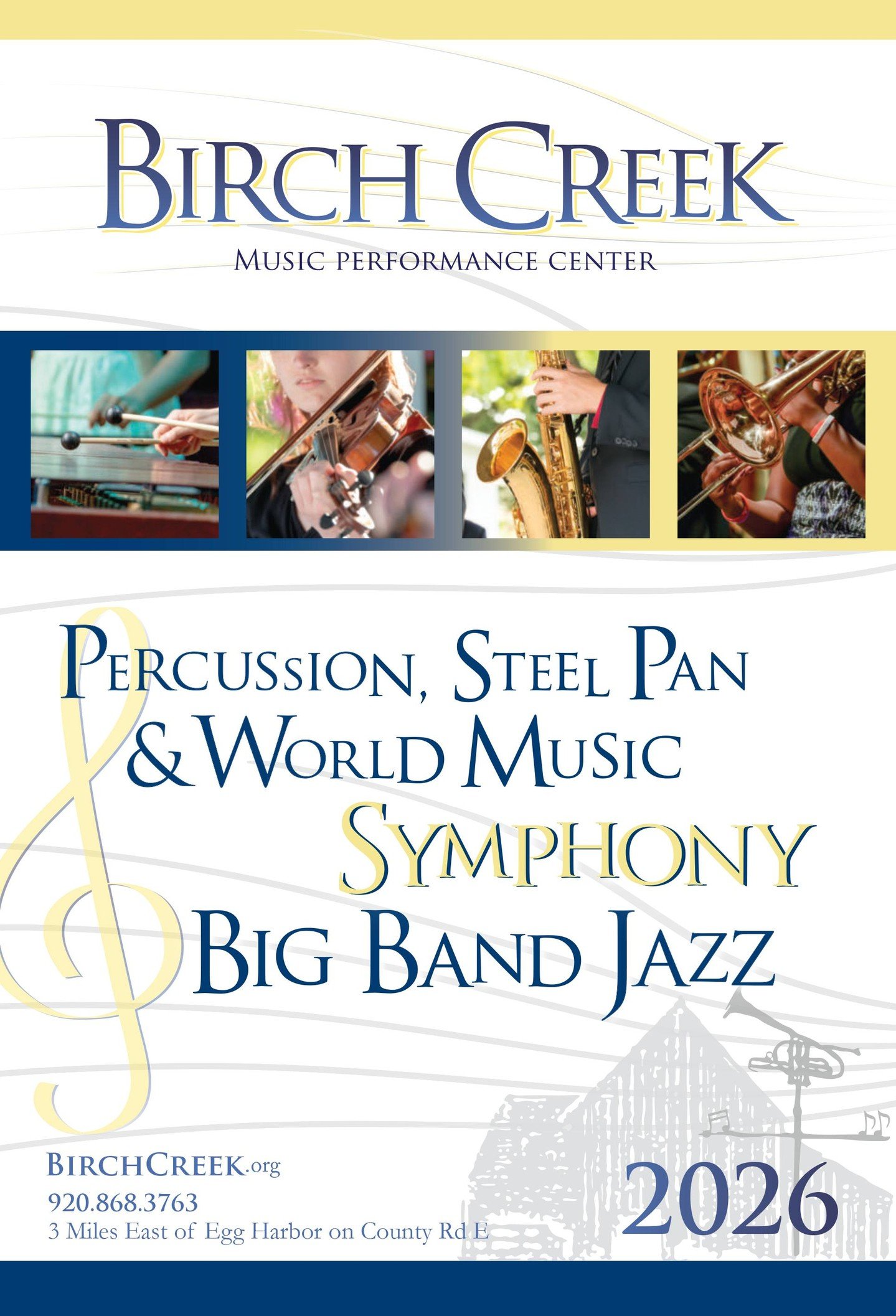 Fresh off the press! 🎉 The 2026 Birch Creek Concert Season Program Book has arrived, and we couldn't be more excited to share it with you.

Inside, you'll find this season's concert lineup, guest artists, faculty highlights, student opportunities, s