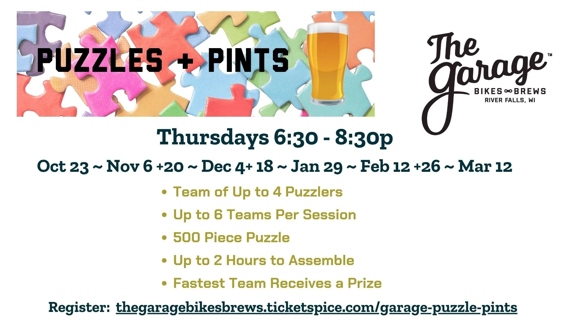 Puzzles + Pints 