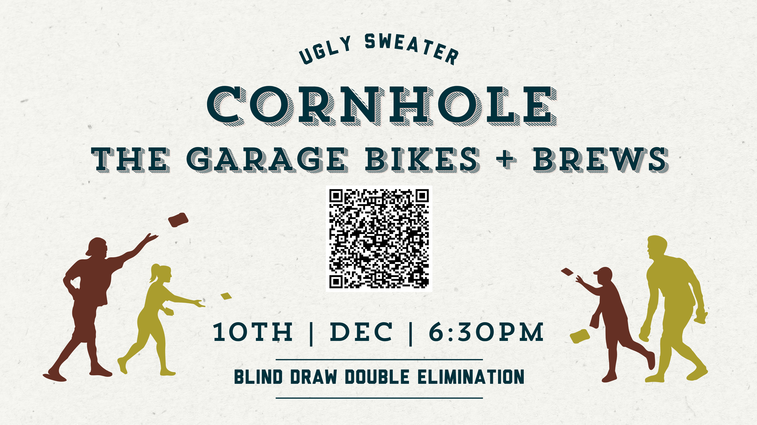 Cornhole Tournament Ugly Sweater Blind Draw