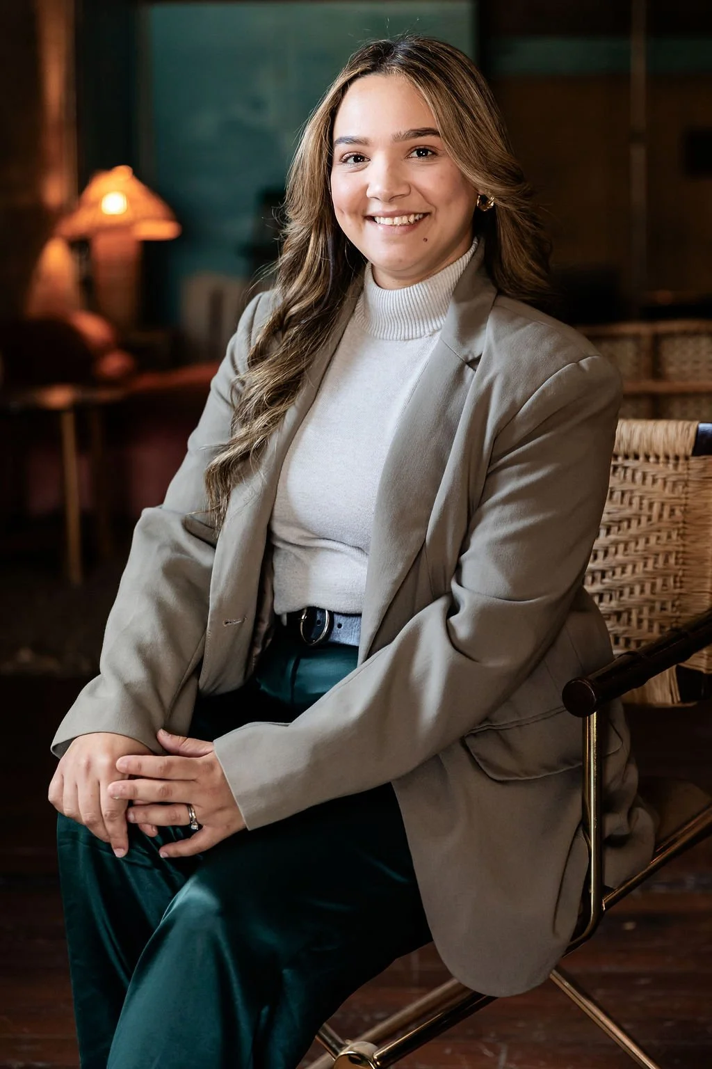 Portrait of Karen Rohr, interior designer in Phoenix at Mackenzie Collier Interiors, specializing in residential and commercial spaces