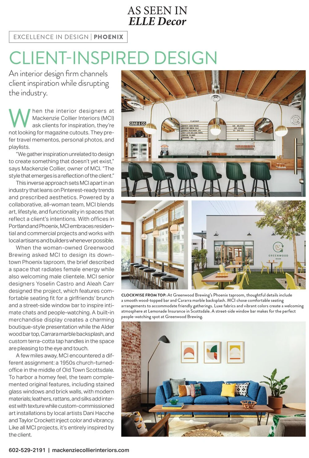 Elle Decor: Experience in Design — Mackenzie Collier Interiors ...