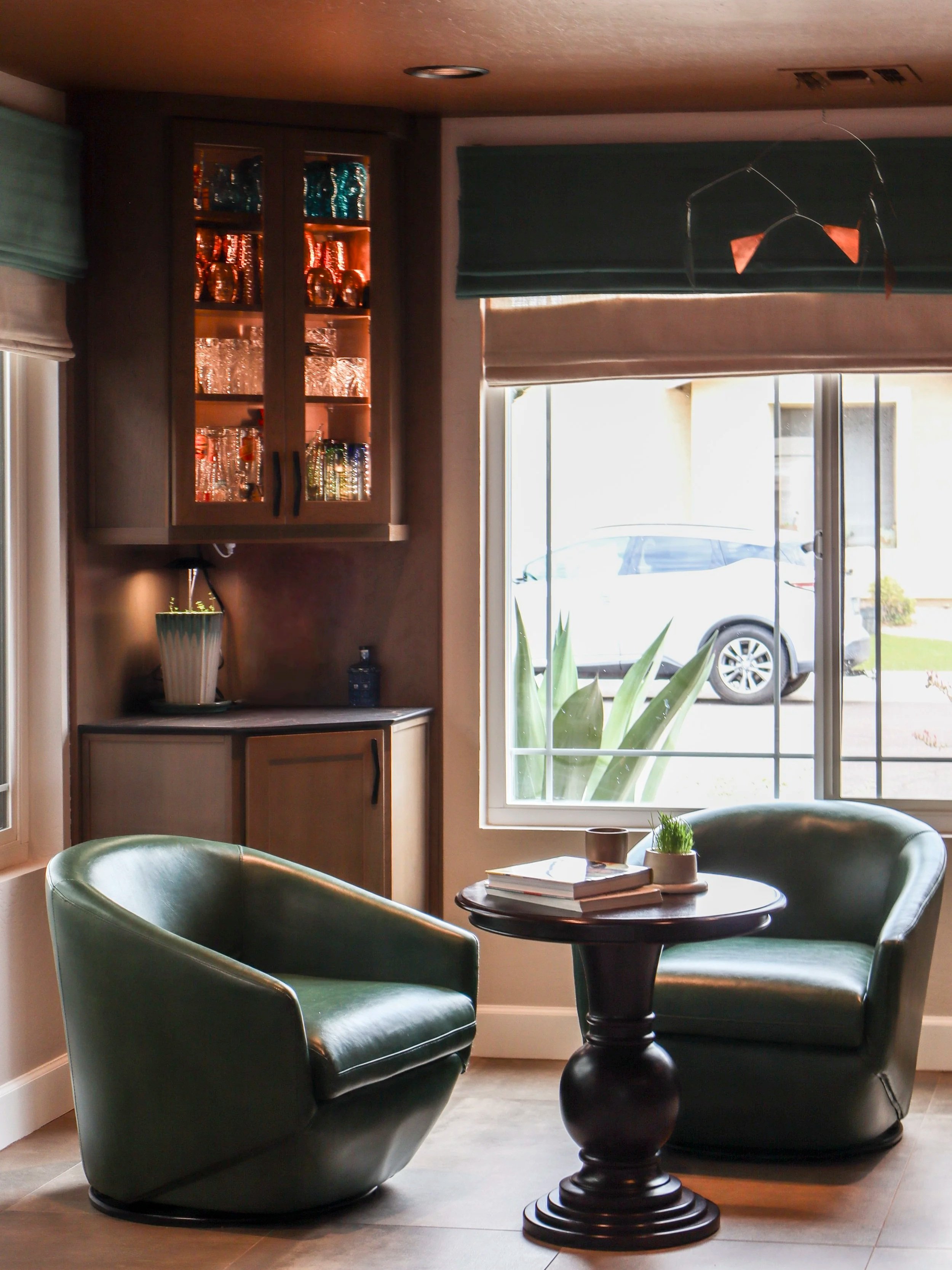 Cave Creek Interior Designer Mackenzie Collier Lounge Area Bar Design