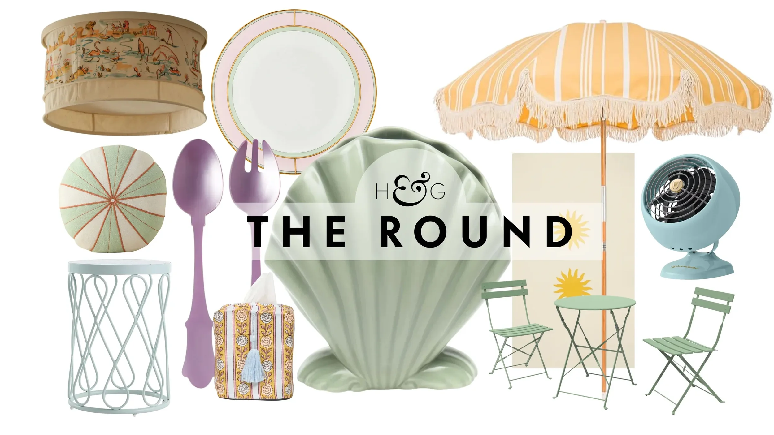 Mackenzie Collier Interiors featured in Homes and Gardens - pastel summer decor trends