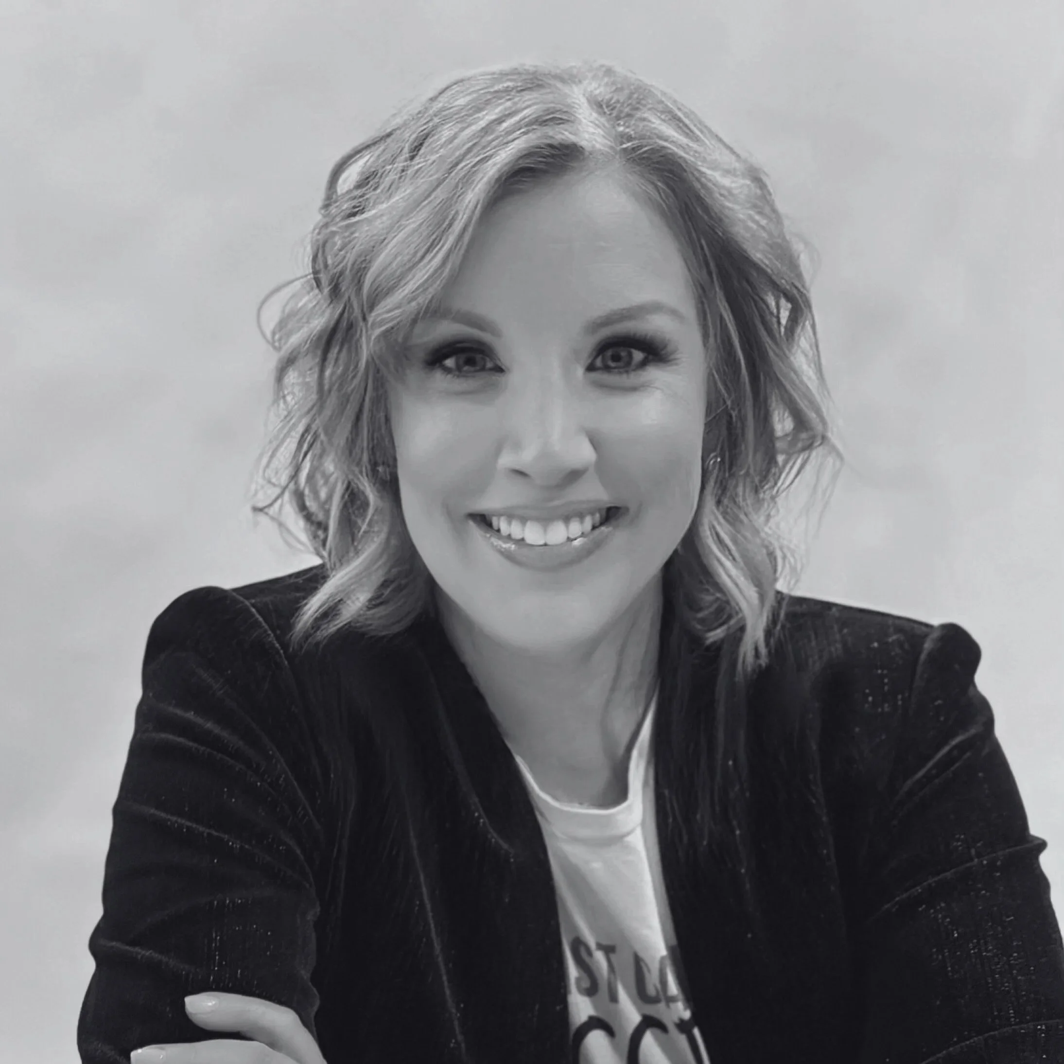 Black and white portrait of CEO Kristen Dahlgren