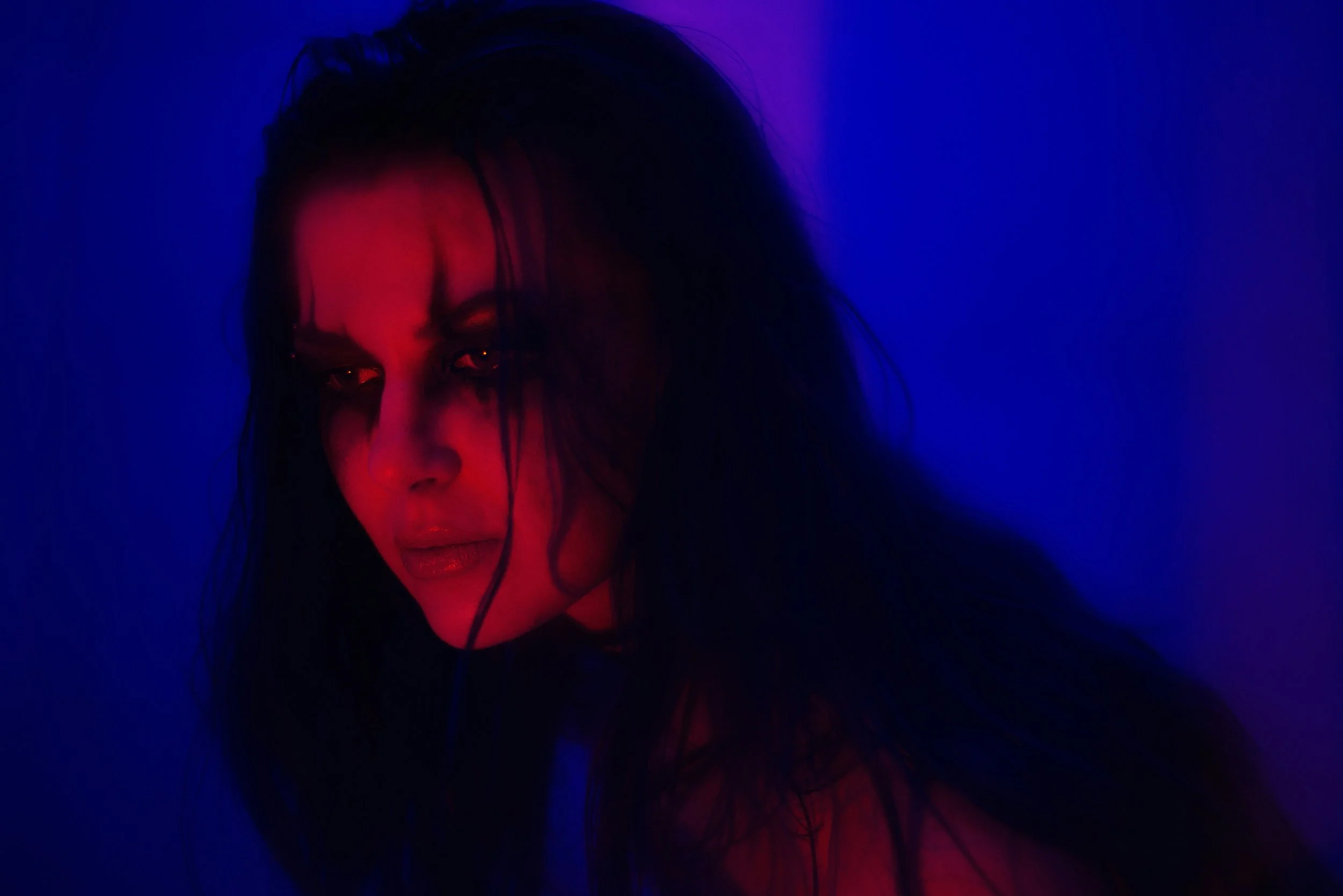 Image of woman with scary makeup