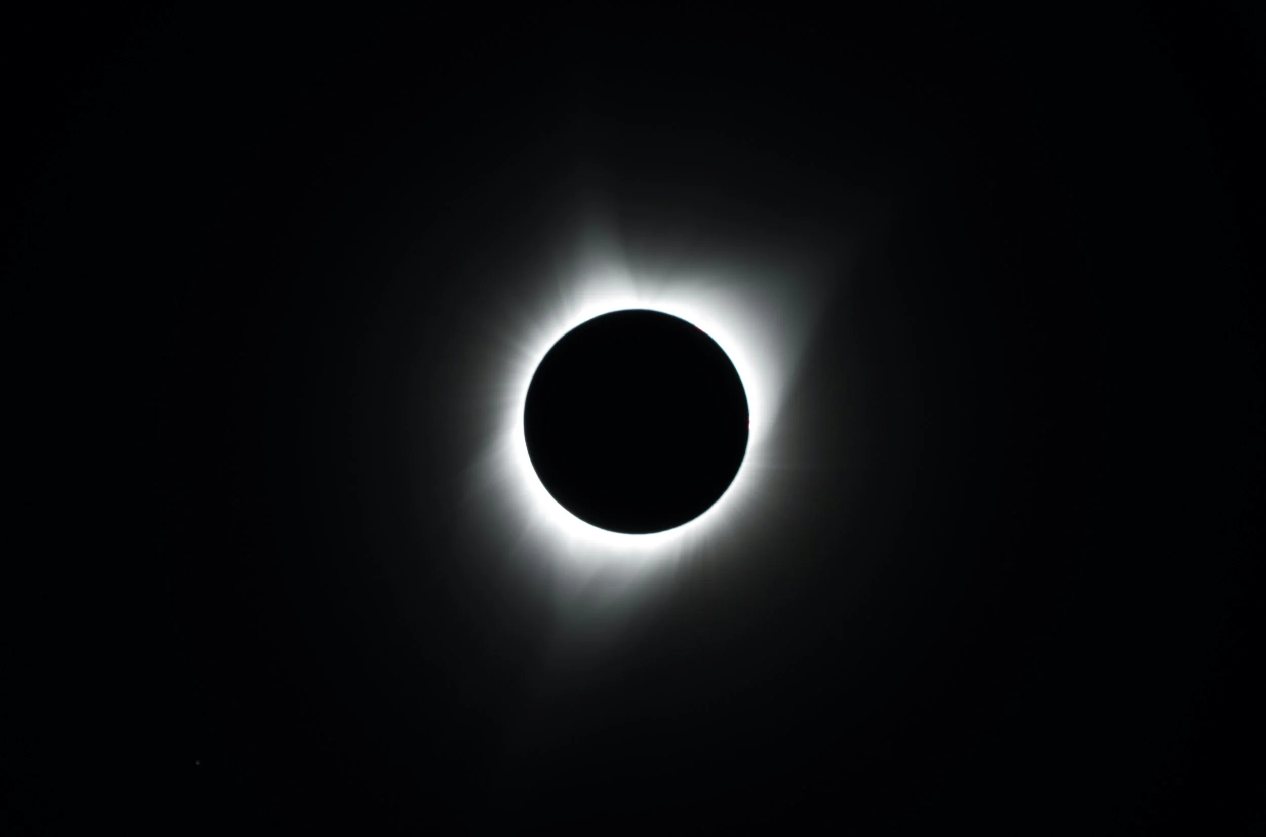 A black hole or lunar eclipse