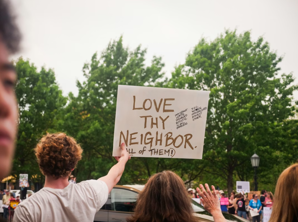 Love Thy Neighbor Sign