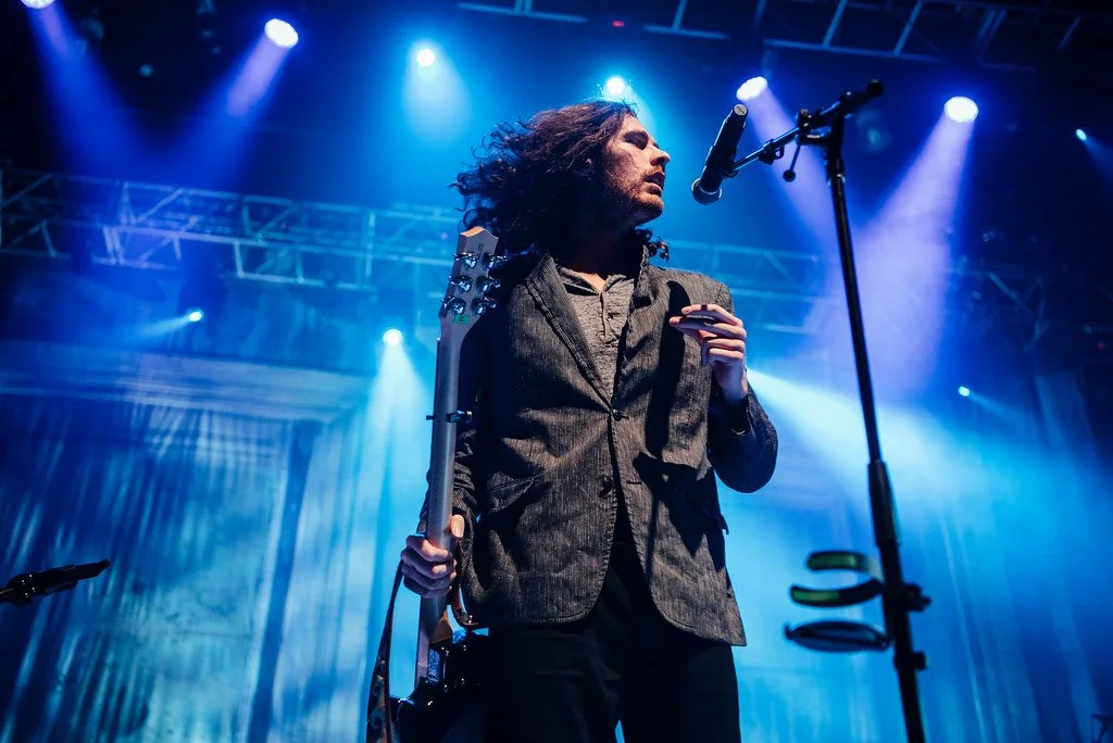 Irish indie-music artist Hozier performing at House of Blues Boston.