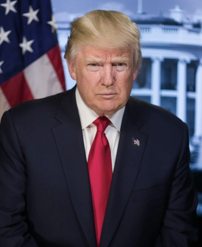 Trump's presidential headshot