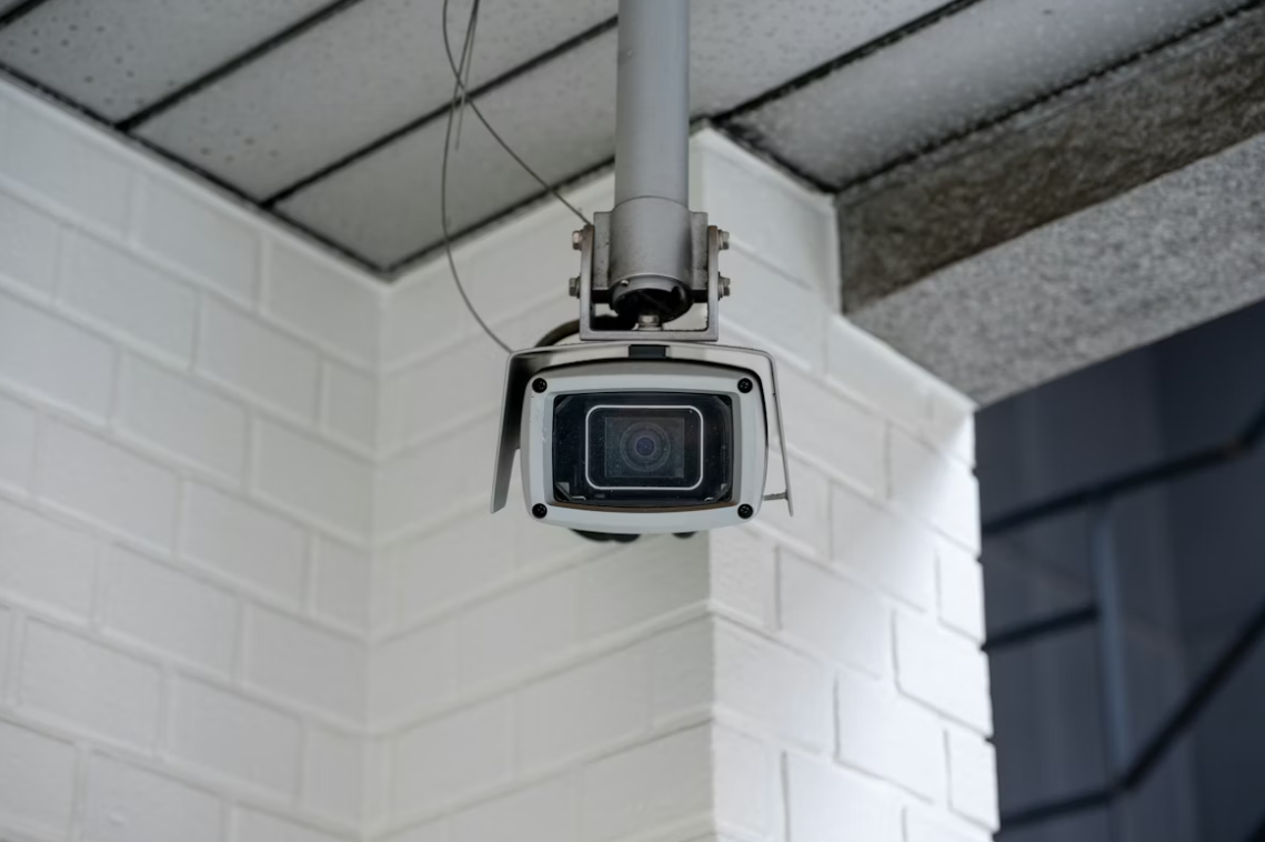 A camera, pointed directly at the viewer