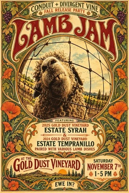 Lamb Jam Art Nouveau Vineyard Poster Medium.jpeg