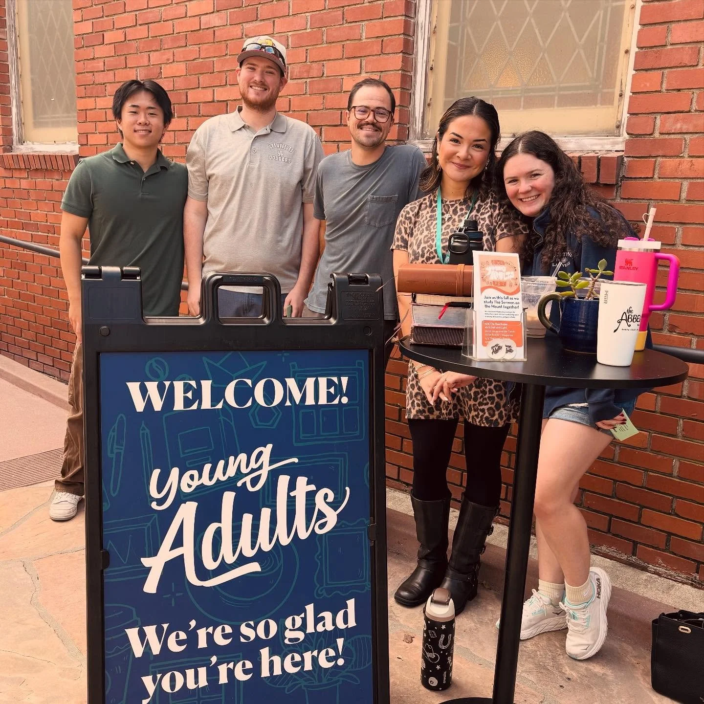 UCSC students we will see you at Cornucopia tomorrow!!! Come by and enjoy a cup of @theabbeysc iced coffee while we get to know you 💛 #ucsc #cornucopia #biblestudy #youngadults #vintagefaith