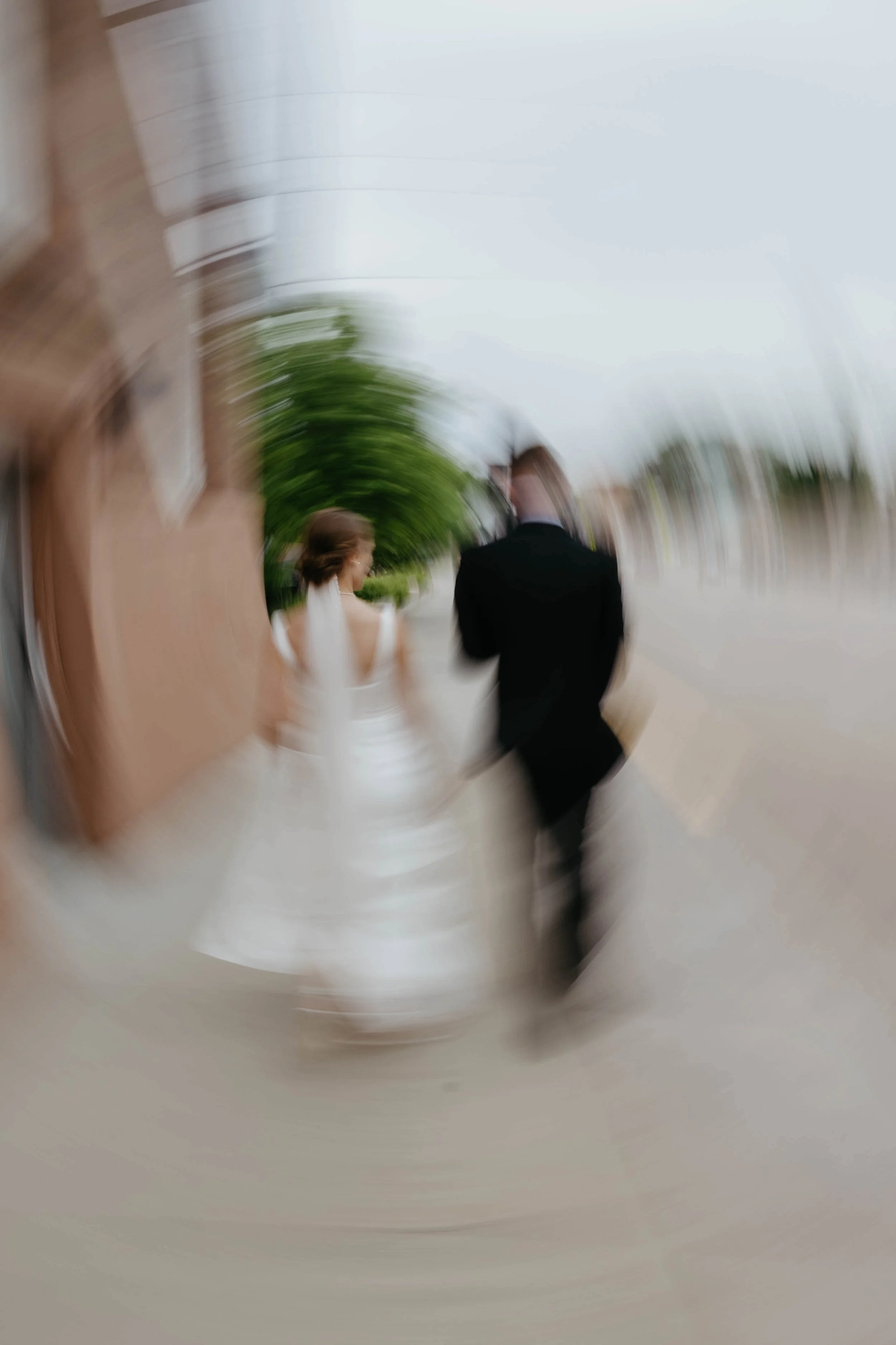 Couple doing portraits on their wedding day in Yankton South Dakota photographed by Jenna Heckel Photograph