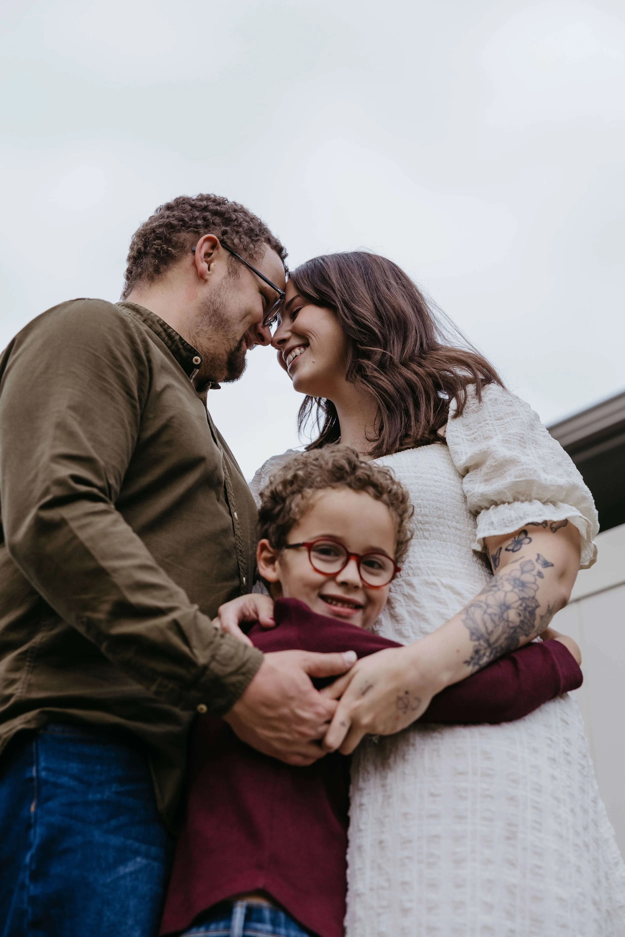 In home fall family photoshoot in Sioux Falls, South Dakota.